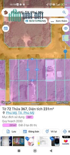 Cần bán 600m2 đất mặt tiền Mỹ Xuân, Tóc Tiên, Thị Xã Phú Mỹ