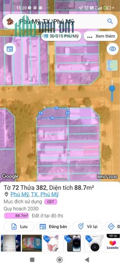 Cần bán đất mặt tiền Mỹ Xuân, Tóc Tiên, Thị Xã Phú Mỹ