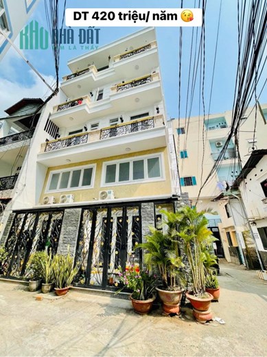 CHDV 5 tầng, 9 phòng, ngay ĐH Công Nghiệp, sát Sân bay, 420tr/năm, full phòng