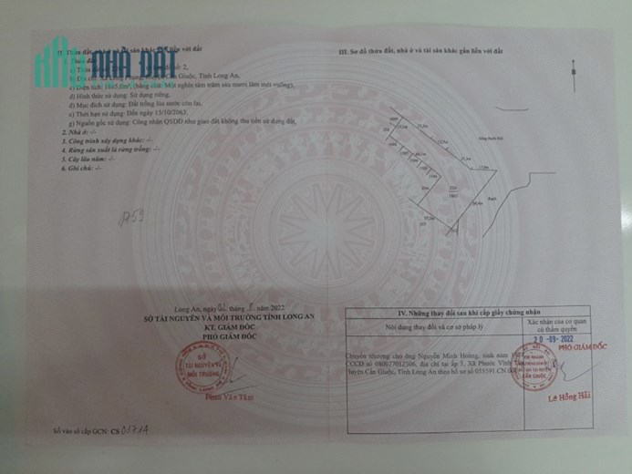 CHÍNH CHỦ Bán Nhanh Đất Vườn Vị Trí Tại Xã Long Phụng, Huyện Cần Giuộc - Long An