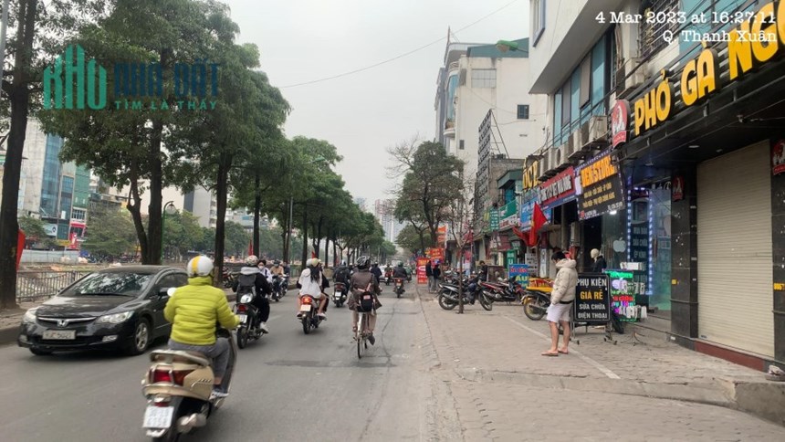 Hiếm! Bán đất MP Khương Đình,Thanh Xuân 100m2 x MT 5m, 2 mặt đường, vỉa hè rộng,