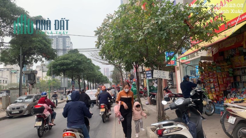 Hiếm! Bán đất MP Khương Đình,Thanh Xuân 100m2 x MT 5m, 2 mặt đường, vỉa hè rộng,