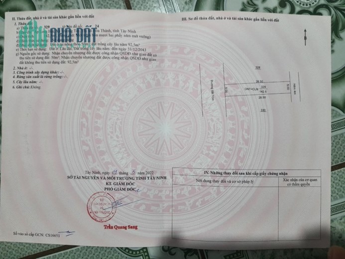 CHỈ 750 TRIỆU GẦN CHỢ LONG HẢI  TÂY NINH