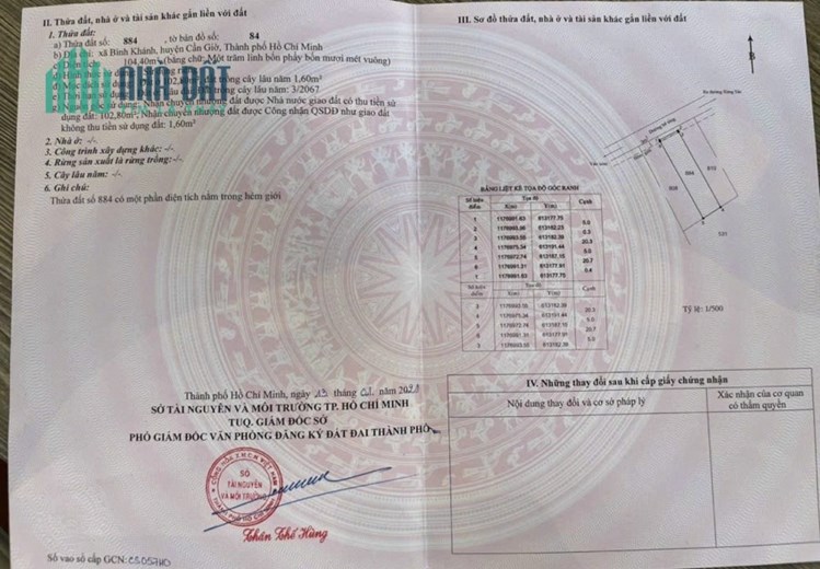 Bán lô đất KDC Bình Khánh, Bình Khánh, Cần Giờ: 5 x 20,5m, giá 2,3 tỷ