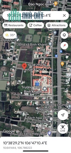 Bán lô đất KDC Bình Khánh, Bình Khánh, Cần Giờ: 5 x 20,5m, giá 2,3 tỷ