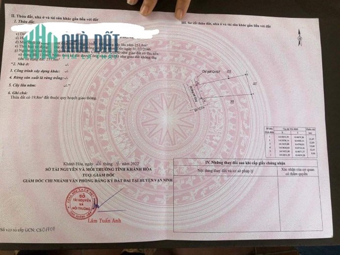 Bán đất nền Khu TDC Vĩnh Yên, Vạn Ninh, Khánh Hoà giá cắt lỗ