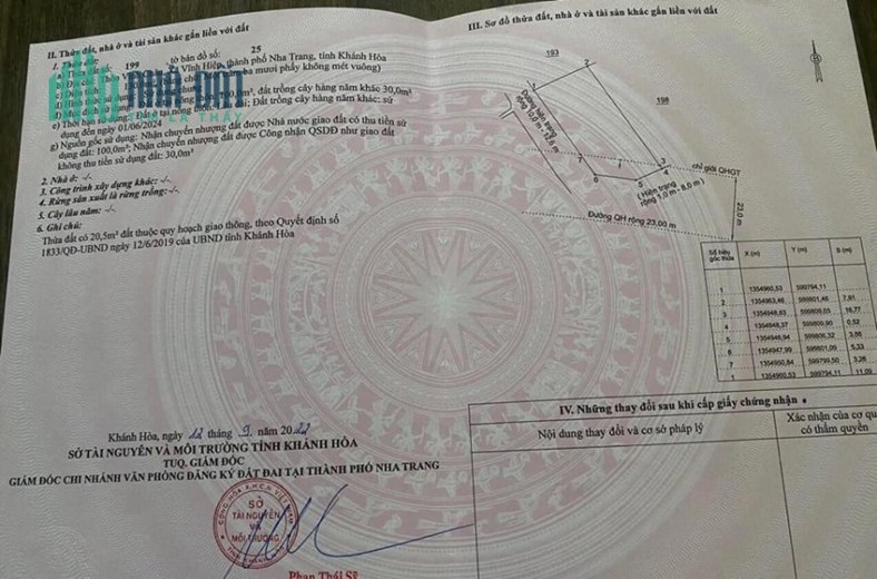 Bán lô góc đường rộng 10m Vĩnh Châu - Vĩnh Hiệp , Nha Trang