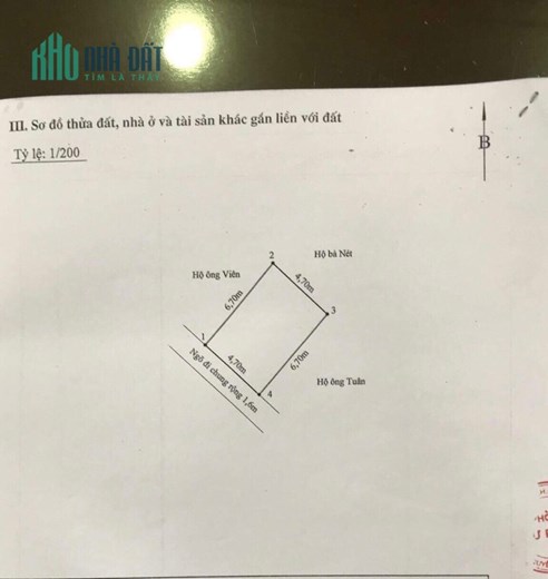 Bán nhà dân xây độc lập 3.5 tầng 3 ngủ GIÁ 2.25 tỉ phố Thiên Lôi - Lê Chân