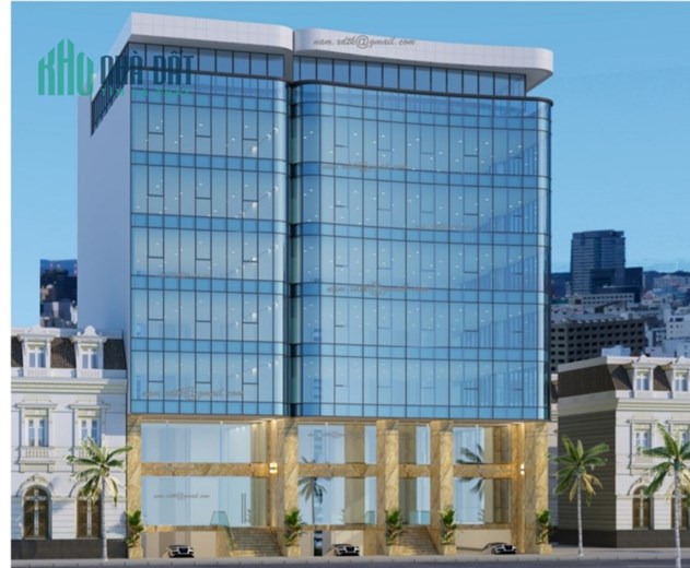Cho Thuê Tòa Văn Phòg 9 tầng MP Hoàng Ngân DT 240m2 Mt 16m. Giá 400 Tr/th
