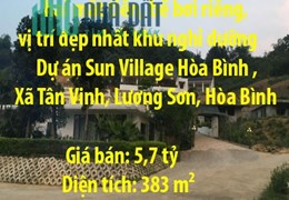 Chính chủ bán biệt thự đơn lập hai mặt tiền, bể bơi riêng, vị trí đẹp nhất khu nghỉ dưỡng Dự án Sun
