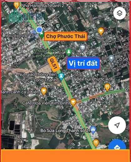 ĐẤT PHƯỚC THÁI, DT 5X20, GẦN QL51 CẦN BÁN