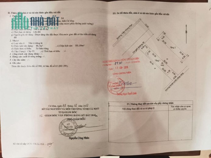Chính Chủ Bán Nhà MT Sổ Hồng Riêng Giá Rẻ Đường Trần Hưng Đạo