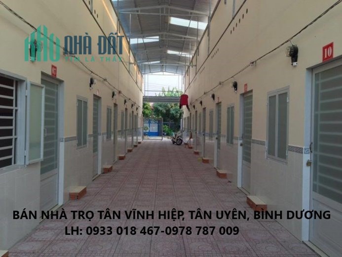 Cần bán nhà trọ đường DX/ĐX tân vĩnh hiệp, tân uyên, bình dương giá rẻ.