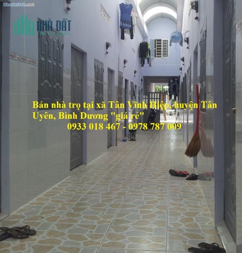 Cần bán nhà trọ đường DX/ĐX tân vĩnh hiệp, tân uyên, bình dương giá rẻ.