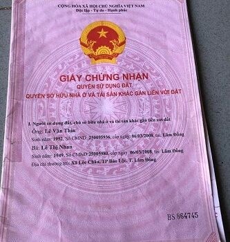 Chính chủ cần bán lô Đất đường Lữ Gia, Lộc Châu, Bảo Lộc, Lâm Đồng