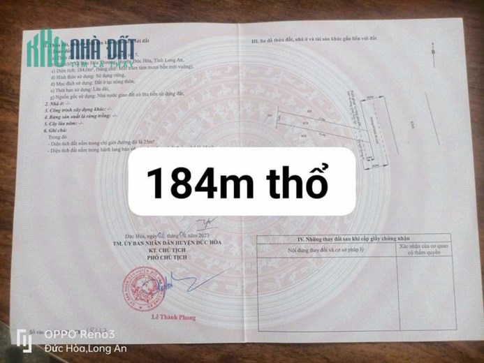 BÁN GẤP 900 M2 ĐẤT ĐỨC HÒA THƯỢNG, sổ hồng riêng, dễ dàng xây kho xưởng