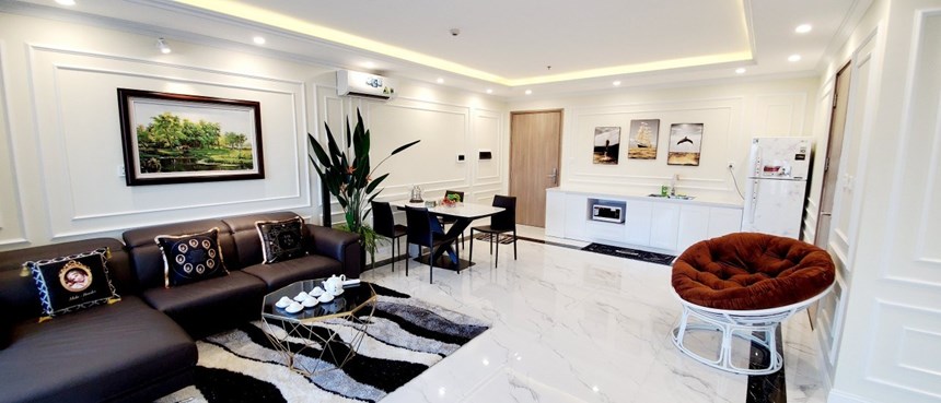 Chính chủ cho thuê 2PN+1 đẹp sang trọng, Vinhomes Ocean park, đủ đồ, giá 15 triệu/th. LH 0358725098