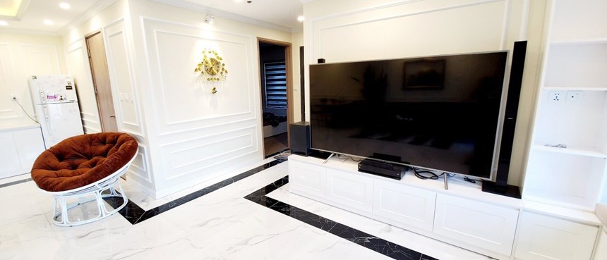 Chính chủ cho thuê 2PN+1 đẹp sang trọng, Vinhomes Ocean park, đủ đồ, giá 15 triệu/th. LH 0358725098