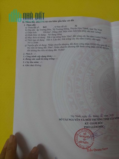 Bán Đất MT Sổ Hồng Riêng Giá Rẻ Trung Tâm Xã Trường Đông-Hòa Thành