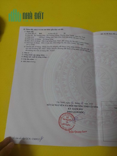 Bán Đất MT Sổ Hồng Riêng Giá Rẻ Trung Tâm Xã Trường Đông-Hòa Thành