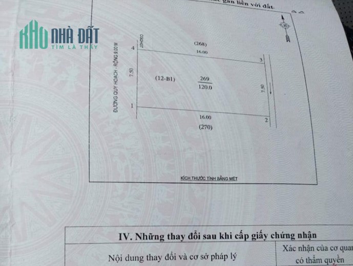 Bán rẻ 120m2 đất quy hoạch đẹp khối 7 Quán Bàu - TP Vinh