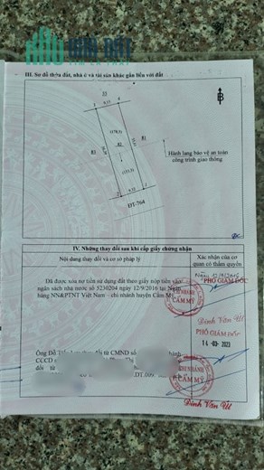 BÁN NHÀ 331,8M2 MẶT TIỀN SỔ HỒNG RIÊNG GIÁ RẺ NGAY ĐƯỜNG DT764 CẨM MỸ