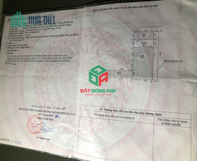 Bán 46m2 Cổ Dương Tiên Dương ô tô con vào đất hơn tỷ