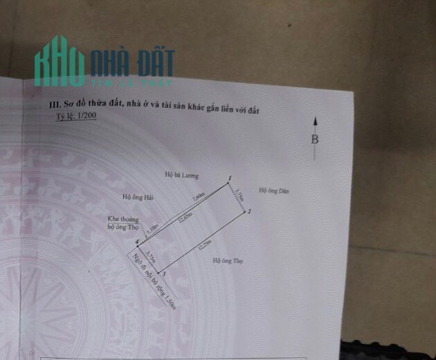 Bán lô đất diện tích 47m sân riêng cực đẹp GIÁ rẻ chỉ 1.35 tỉ phố Vĩnh Cát - Thiên Lôi