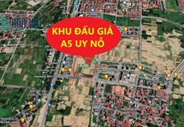 BÁN ĐẤT ĐẤU GIÁ VƯỜN ĐÀO KHU A5 XÃ UY NỖ HUYỆN ĐÔNG ANH TP HÀ NỘI