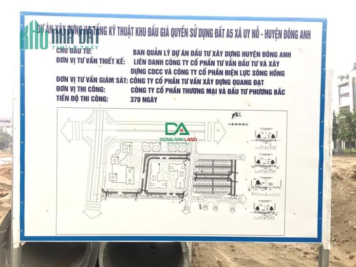BÁN ĐẤT ĐẤU GIÁ VƯỜN ĐÀO KHU A5 XÃ UY NỖ HUYỆN ĐÔNG ANH TP HÀ NỘI