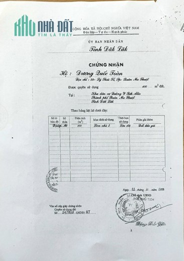 CHÍNH CHỦ GIA ĐÌNH CẦN BÁN CĂN NHÀ MẶT TIỀN KINH DOANH NGAY GÓC NGÔ QUYỀN TP BUÔN MA THUỘT