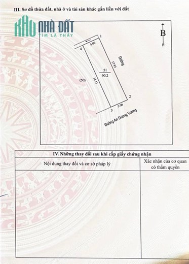 Lô Góc kinh doanh 90m2 mặt đường An Dương Vương, P. Trường Thi
