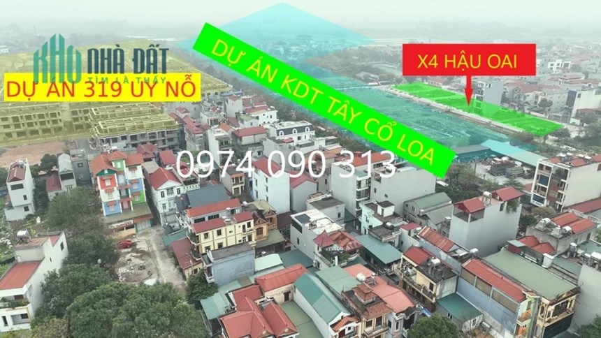 Chính chủ nhờ bán đất đấu giá X4 Hậu Oai Uy Nỗ Đông Anh dự án khu đô thị Tây Cổ Loa.