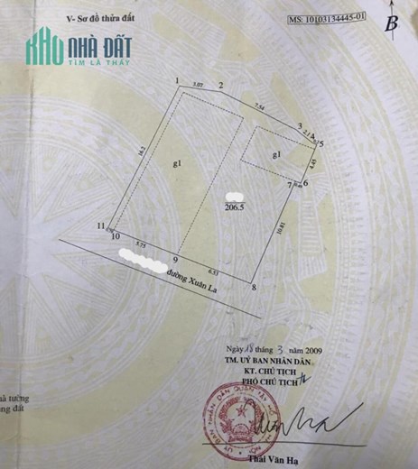 Bán nhà, đất ngõ 38 Xuân La, quận Tây Hồ - Ô tô vào nhà, đất - Ngõ thông
