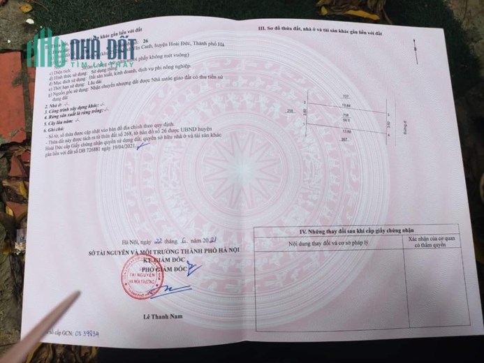chính chủ cần bán lô đất dịch vụ vân canh, hoài đức giá nhỉnh 3 tỷ - đường rộng 11m