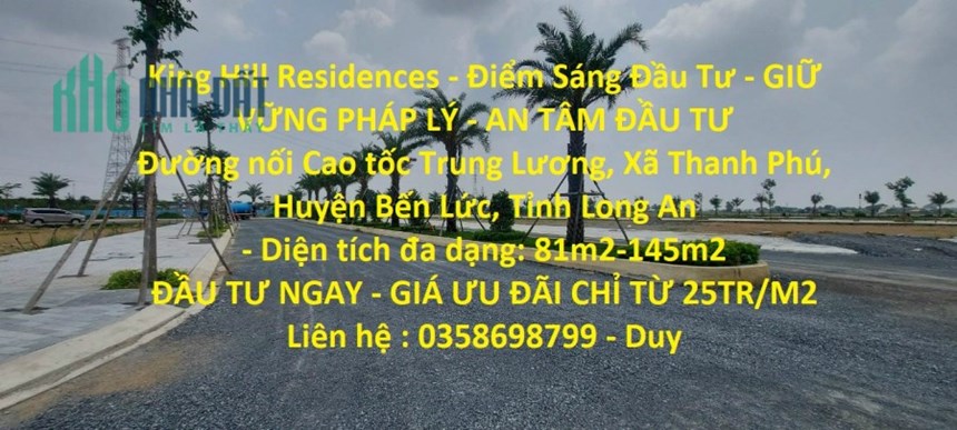 King Hill Residences - Điểm Sáng Đầu Tư - GIỮ VỮNG PHÁP LÝ - AN TÂM ĐẦU TƯ
