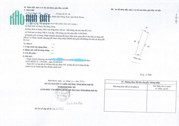 Bán Gấp Lô Đất Chính Chủ Tại: Ấp 3, Xã Tiến Hưng (Sắp Lên Phường), Tp. Đồng Xoài