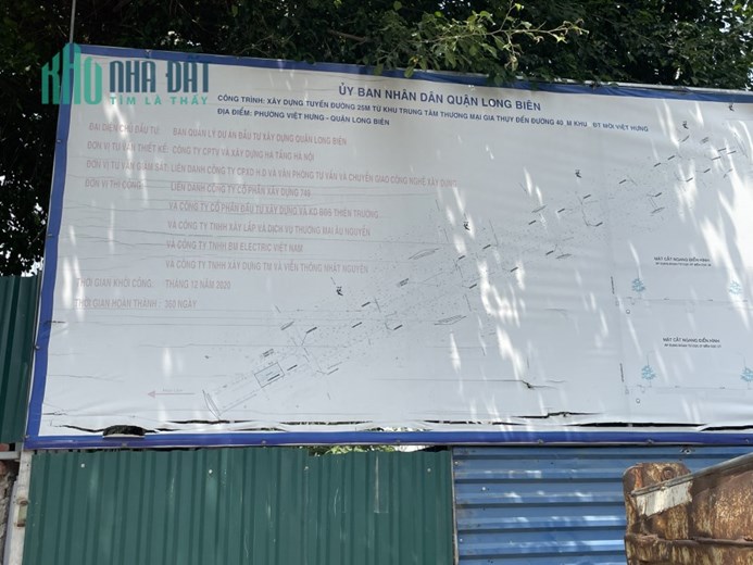 Gấp, Bán 100m đất đấu giá Việt Hưng, đường 25m,kd,view Hồ công viên D/A,chỉ 115tr/1m