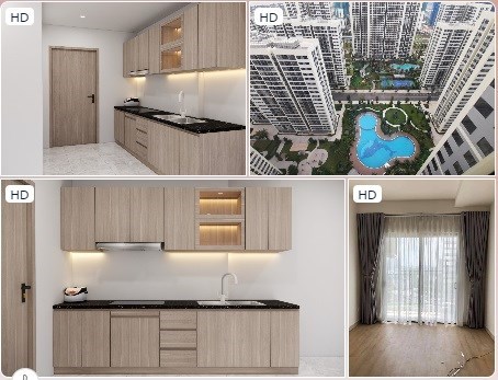 ⭐Chính chủ Cho thuê căn hộ 2PN 2WC The Origami – Vinhomes Grand Park, TP.Thủ Đức (Q.9), 7tr/th;