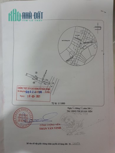 Tỉnh Kiên Giang , TP.Hà Tiên , Chính chủ Bán đất Mặt tiền đường TL 28, Liên hệ : 0902616788
