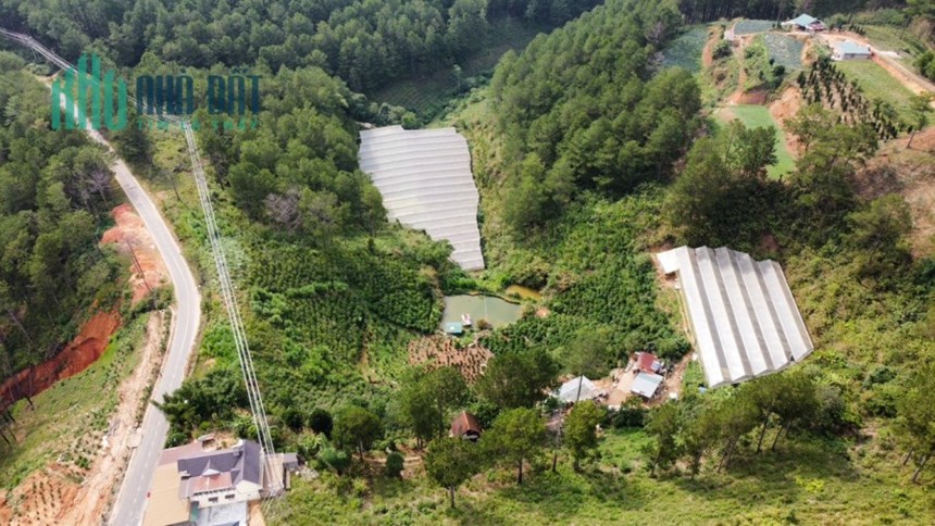 ( Đất view đẹp ) Cần bán gấp lô đất nghỉ dưỡng ven Đà Lạt mặt tiền Tỉnh lộ 726 Đạ Nghịt 2.1 ha