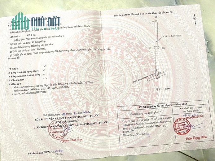 Chính chủ cần bán đất Phường Thạnh Phước, Tân Uyên, Bình Dương, giá đầu tư