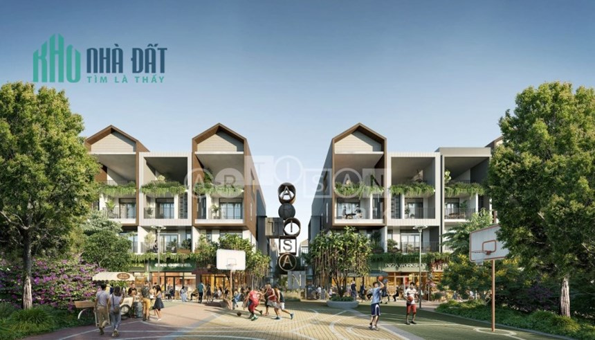 Nhà phố shophouse 1 trệt, 3 lầu, diện tích 6x20, ngay trung tâm thành phố mới Bình Dương