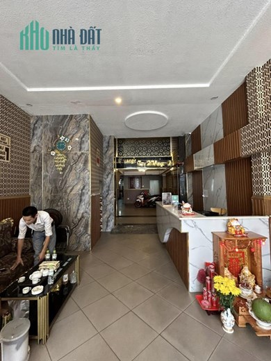 17 tỷ GIẢM CÒN 15 TỶ, 150M2, 5X30M,KHÁCH SẠN 21 PHÒNG, 8 TẦNG THANG MÁY , THUÊ KHOÁN 50TR/TH, AN