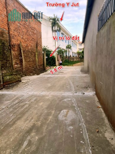 Đất đẹp đầu hẻm 362 Hùng Vương - Tp BMT. Dt: 5.5x22m (Nở hậu 7.4m) Tc 60m2. Giá chỉ 2.1 tỷ