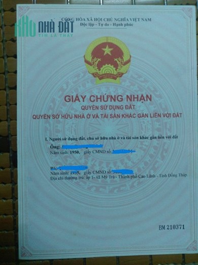 Chính Chủ Bán Nhà Mt Sổ Hồng Riêng Giá Rẻ Trung Tâm Xã Mỹ Trà