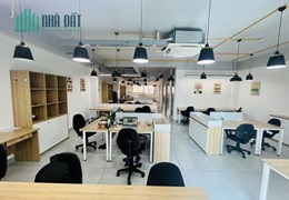 Mặt bằng 2 tầng tòa VP mt Điện Biên Phủ Q1 290m2 sàn, full thiết kế bên trong chỉ 55 triệu
