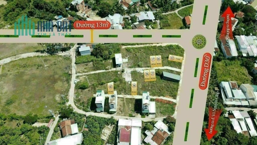 Bán lô đất ngay cạnh trục D30 , Vĩnh Hiệp , Nha Trang Chỉ 1 tỷ 290