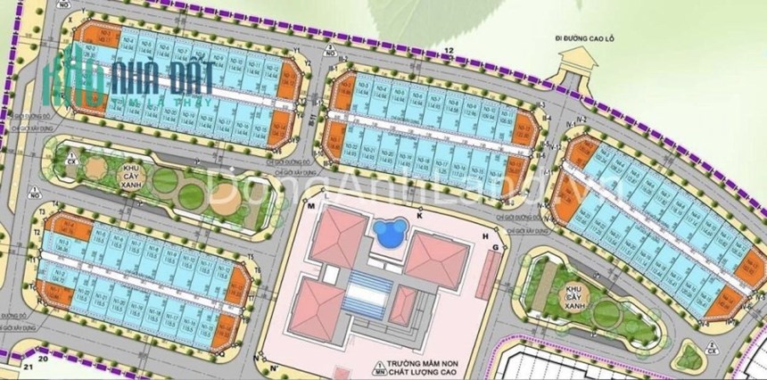 ĐẤU GIÁ VƯỜN ĐÀO DÃY N4. 117.25m2, mặt tiền 7m. VIEW CÔNG VIÊN HƯỚNG NAM