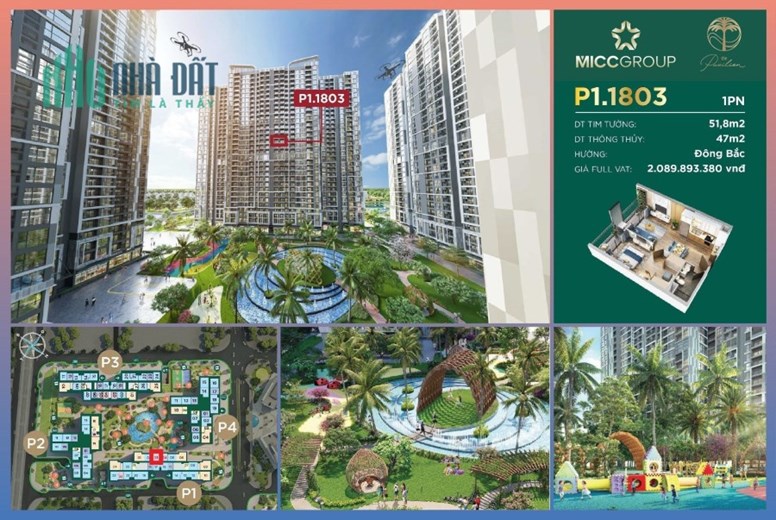 Bán cc Pavilion 1PN View nội khu có 102 tại Vinhomes Ocean Park